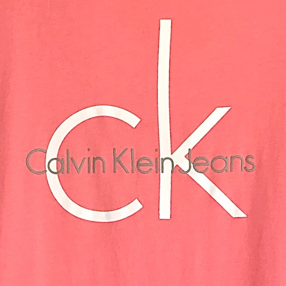 Calvin Klein Jeans Logo Short Sleeve Tee Shirt - Picture 3 of 9
